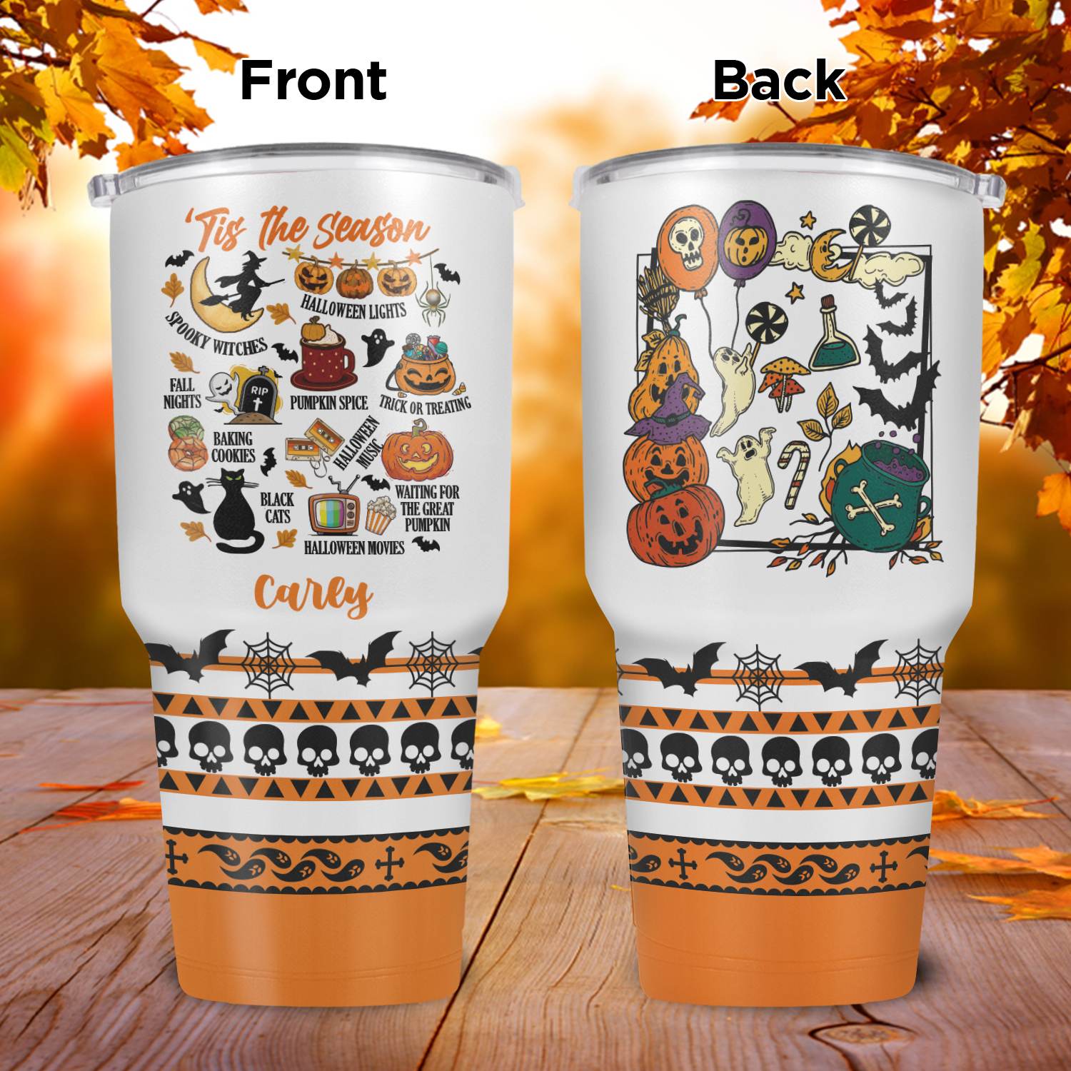 Mockup Main Feature Image 30OZ Curved Tumbler 5VT. Tis The Season