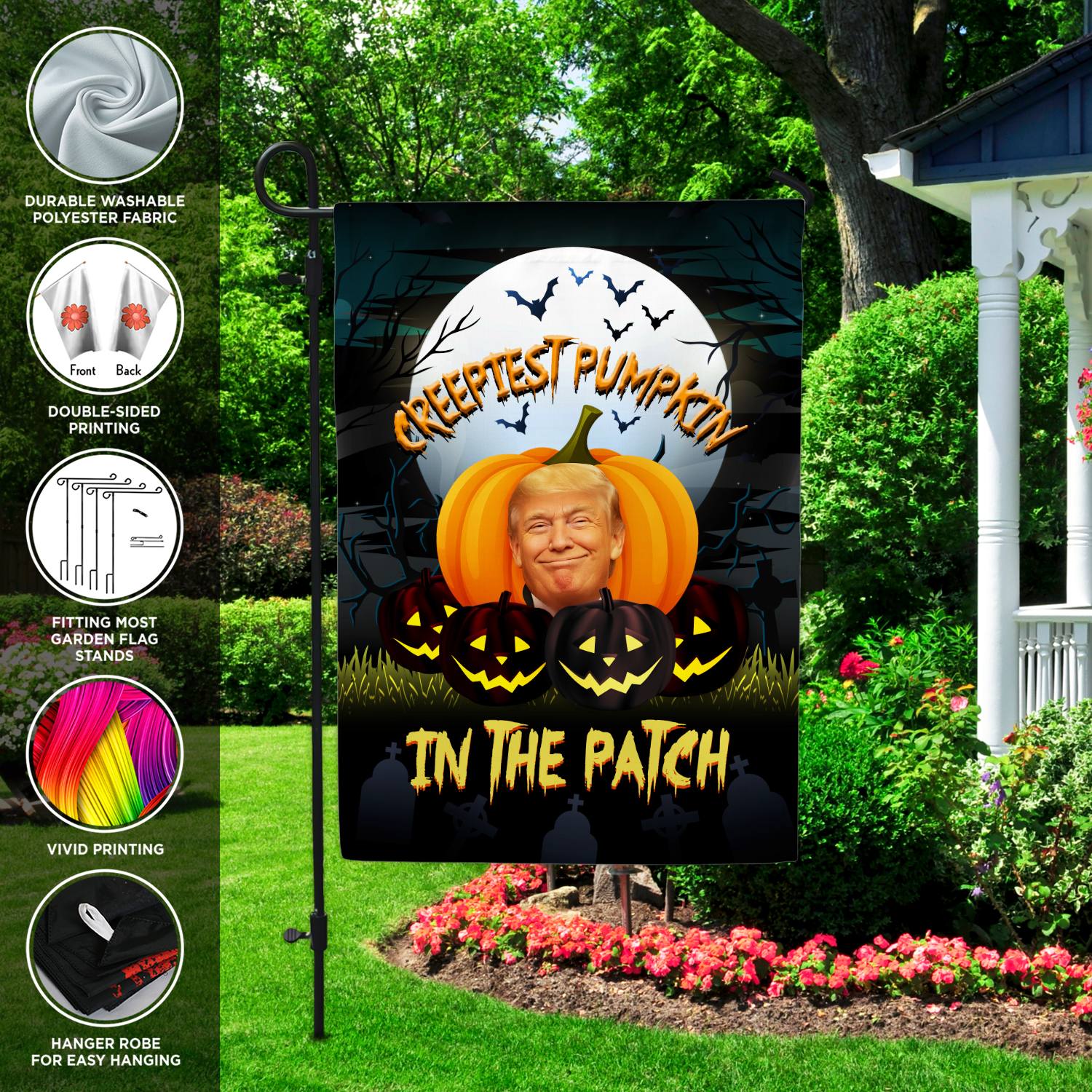 23VT. Trump Creepiest Pumpkin flag mk1