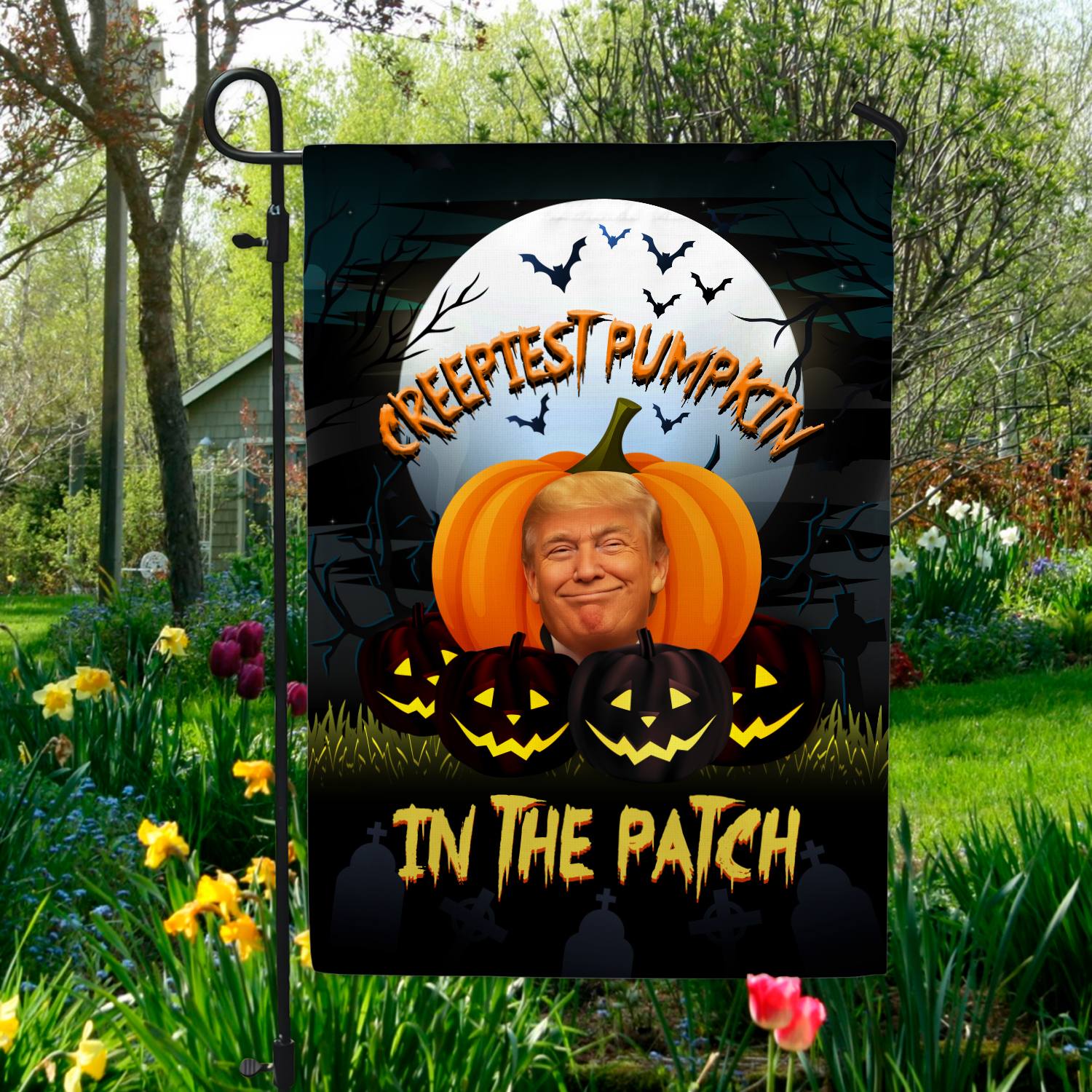 23VT. Trump Creepiest Pumpkin flag mk3