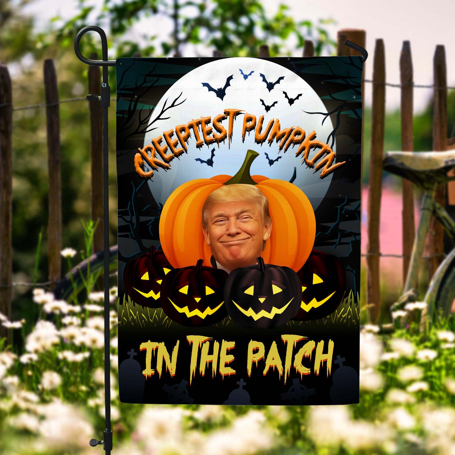 23VT. Trump Creepiest Pumpkin flag mk4
