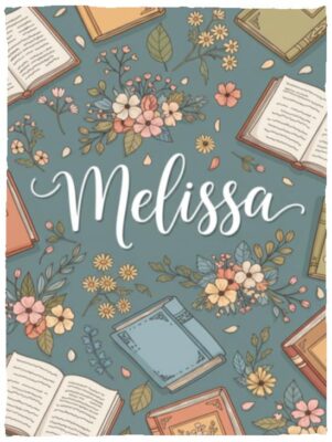 Floral Book Blanket | Reading Nook Blanket | Book Lovers Blanket | Reading Blanket Gift, White, Cozy Plush Fleece Blanket - 30x40