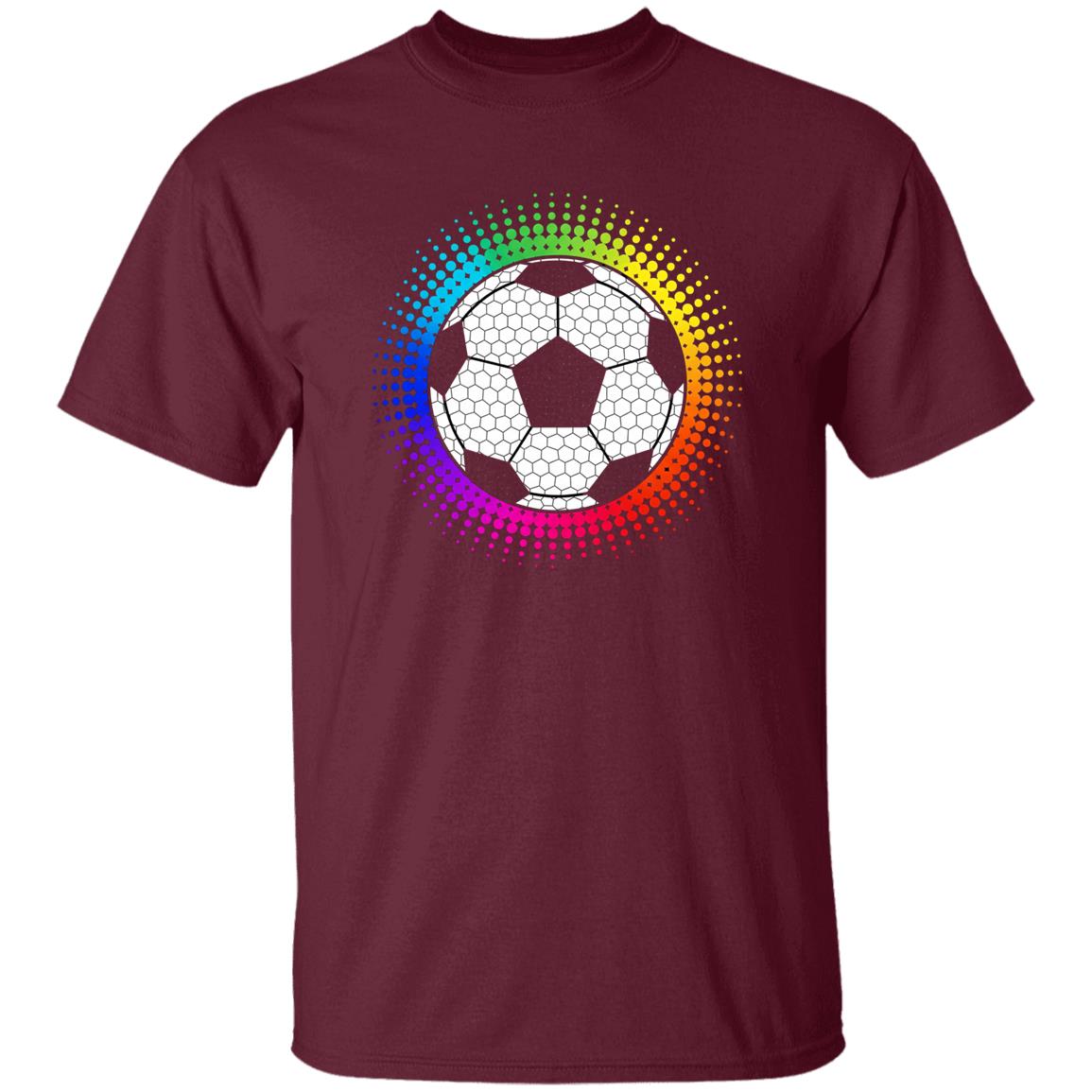 Polka Dot Soccer Funny Dot Day for Boys Kids T-Shirt, Maroon, Unisex T-Shirt