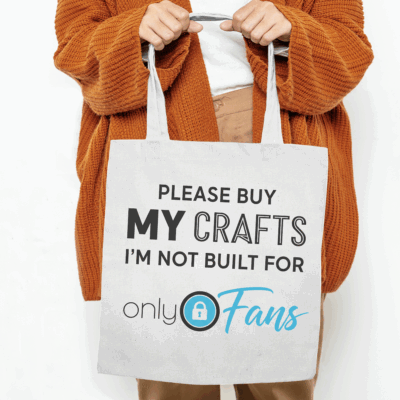 Alternative view of Please Buy My Crafts I'm Not Built for Only Fan Tote Bag