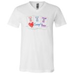 Ice Has No Love Trump Has No Brain Political T-Shirt - V-Neck Shirt, White, V-Neck T-Shirt
