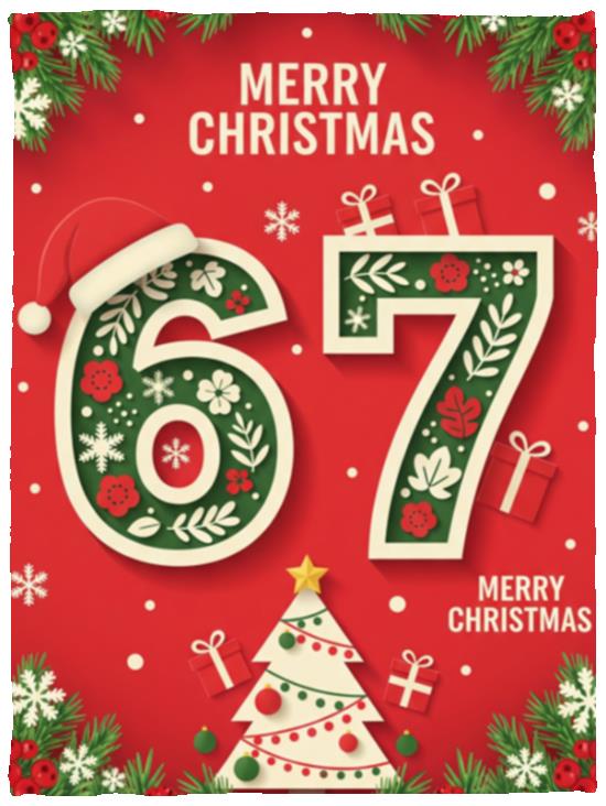 67 Meme Six Seven for Kids Women Men Boys Girls Christmas Blanket, White, Cozy Plush Fleece Blanket - 30x40