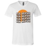 67 Meme Gen Alpha Slang 6 7 Six Seven Funny Boys Girls Kids T-Shirt, White, V-Neck T-Shirt