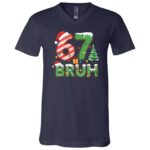 Bruh 67 Six Seven 6 7 Meme Christmas Funny Boy Girl Kids T-Shirt, Navy, V-Neck T-Shirt