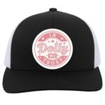 104C Trucker Snap Back, Black/White,