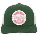 104C Trucker Snap Back, Dark Green/White,