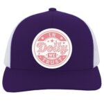 104C Trucker Snap Back, Purple/White,