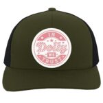 104C Trucker Snap Back, Moss/Charcoal,