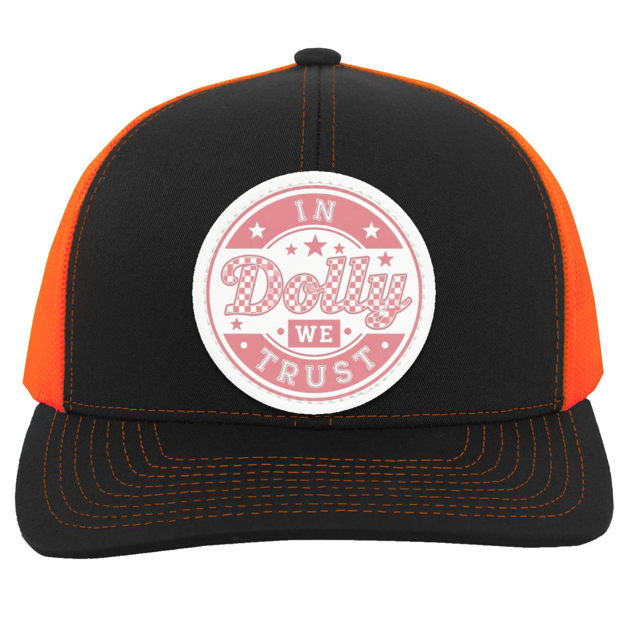 104C Trucker Snap Back, Black/Neon Orange,