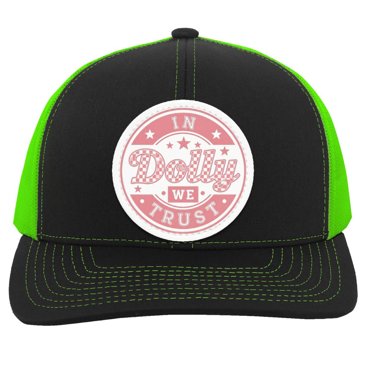 104C Trucker Snap Back, Black/Neon Green,